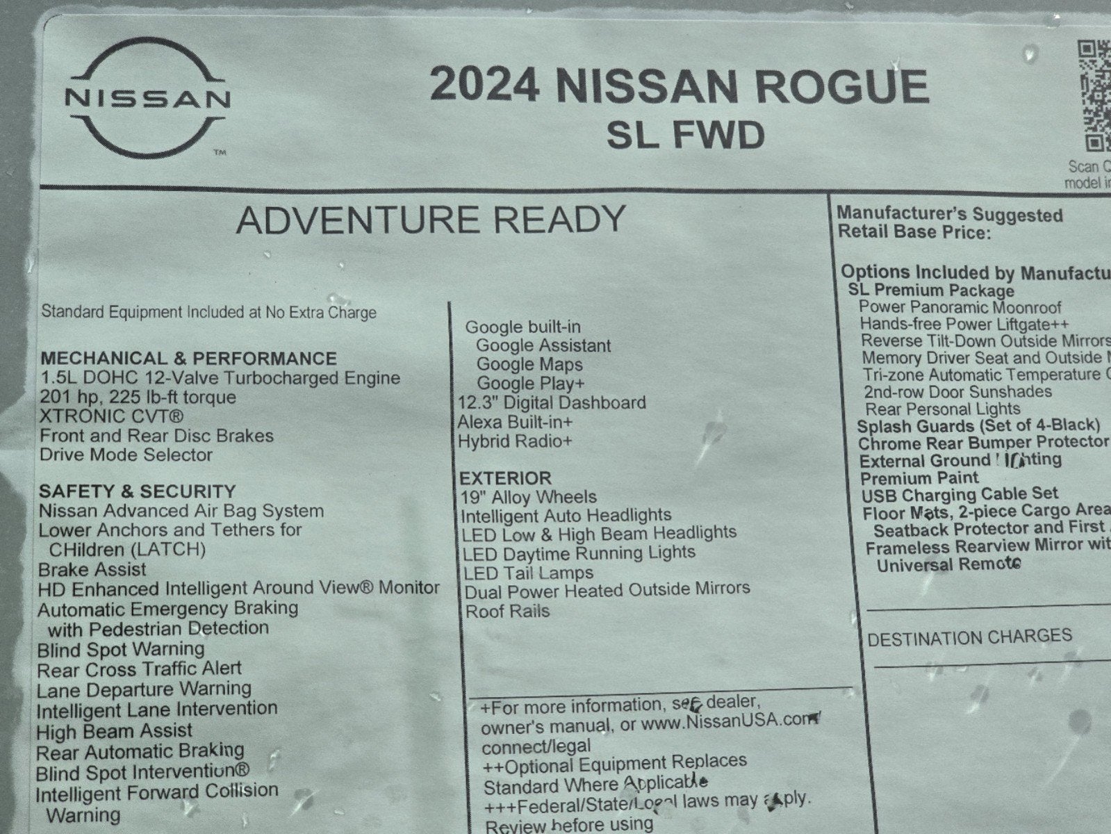 2024 Nissan Rogue SL FWD SL