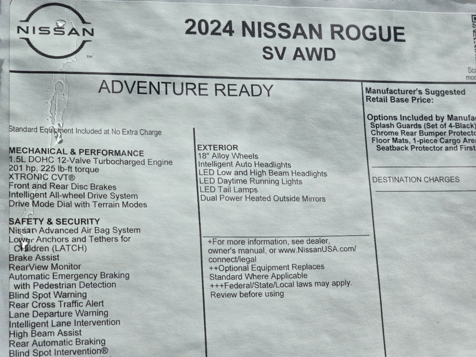 2024 Nissan Rogue SV Intelligent AWD [[2024_ROGUE_1323]] SV