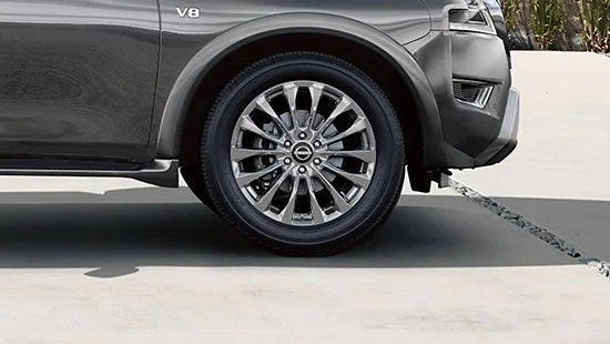 2023 Nissan Armada wheel and tire | Mountain View Nissan of Dalton in Dalton GA